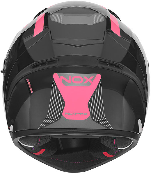 Motoros sisak NOX N402 MENTOR 2026 sisak, fekete/rózsaszín - M ...