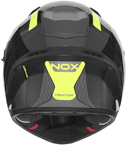 NOX N402 MENTOR 2026 motorcycle helmet, black, fluo yellow, size XL.