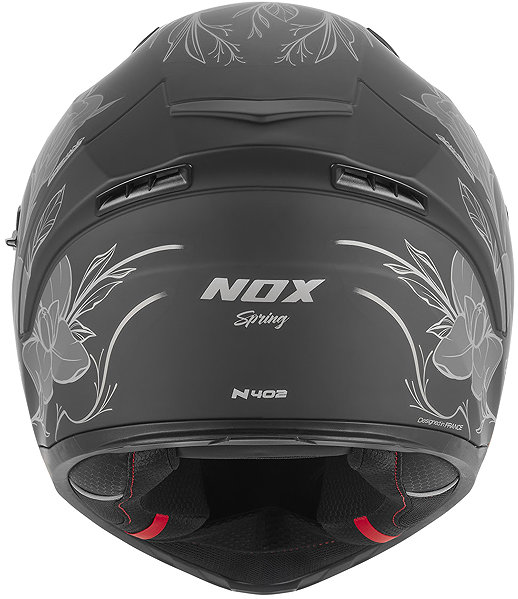 NOX N402 SPRING 2026 helmet, matt black, silver, size L.