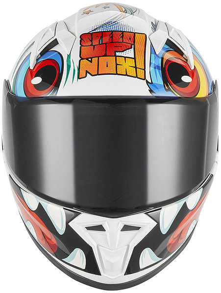 NOX N731 SCRAPPY 2026 children's helmet, white, multi-colour, circumference 51 - 52 cm, size L .