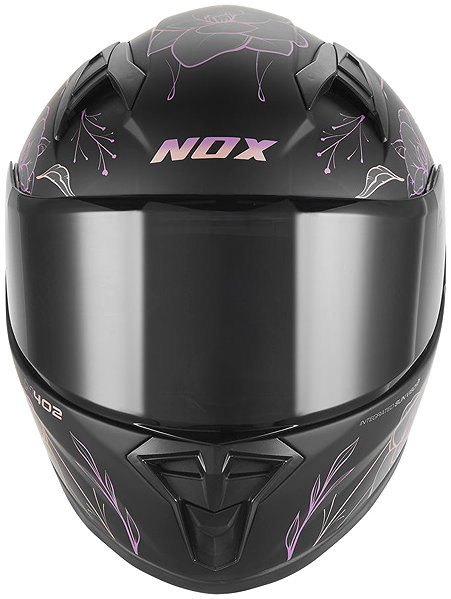 NOX N731 SPRING 2026 children's helmet, matt black, pink, circumference 53 - 54 cm, size XL.