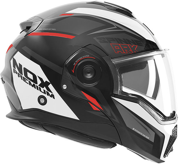 Motoros sisak NOX PREMIUM SPINNER 2026 sisak, fekete-fehér-piros - XL ...