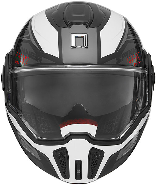 Motoros sisak NOX PREMIUM SPINNER 2026 sisak, fekete-fehér-piros - XL ...