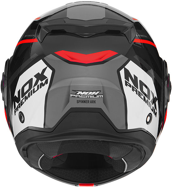 Motoros sisak NOX PREMIUM SPINNER 2026 sisak, fekete-fehér-piros - XL ...