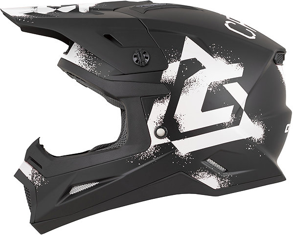 CASSIDA Cross Cup 2 Crew 2026 motorcycle helmet, matt black/white, size XL