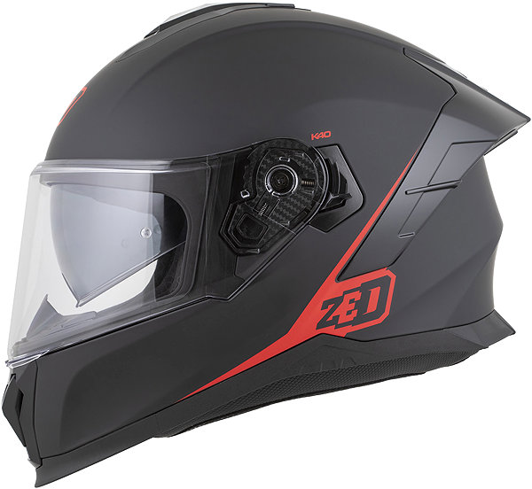 Motoros sisak ZED K40 sisak, 2026, matt fekete/piros, XL ...