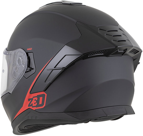 Motoros sisak ZED K40 sisak, 2026, matt fekete/piros, XL ...