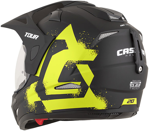 Motoros sisak CASSIDA Tour 2.0 Crew sisak, 2026, matt fekete/fluo sárga, plexi Pinlock előkészítéssel, XL ...