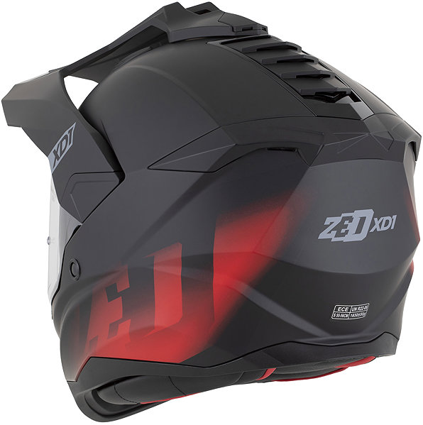 Motoros sisak ZED sisak XD1 2026, fekete matt/piros, méret XL ...