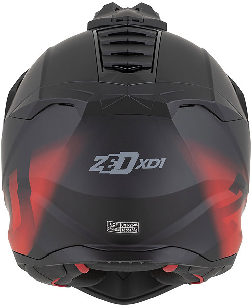Motoros sisak ZED sisak XD1 2026, fekete matt/piros, méret XL ...