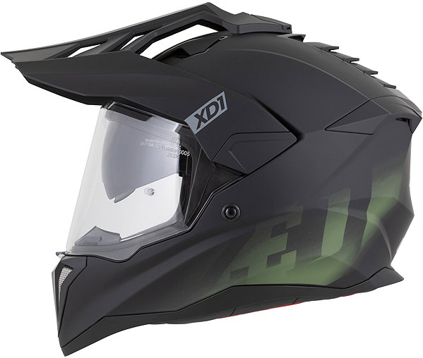 Motoros sisak ZED XD1 sisak, 2026, matt fekete/sötétzöld, XL ...