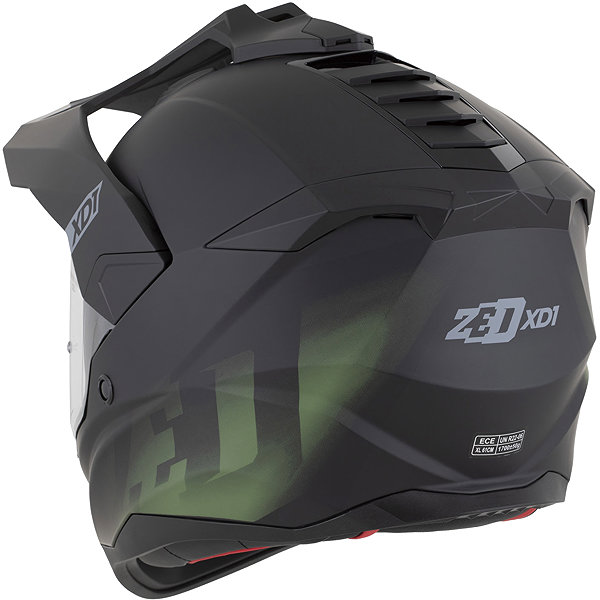 Motoros sisak ZED XD1 sisak, 2026, matt fekete/sötétzöld, XL ...