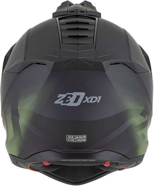 Motoros sisak ZED XD1 sisak, 2026, matt fekete/sötétzöld, XS ...