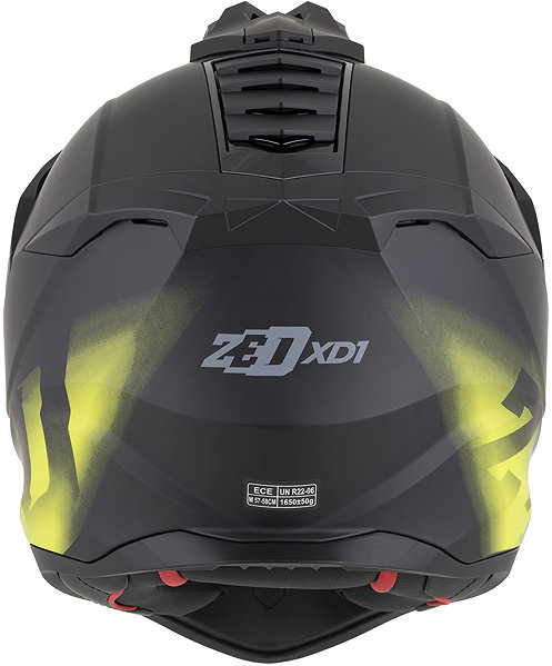 Motoros sisak ZED sisak XD1 2026, fekete matt/sárga fluo, méret XL ...