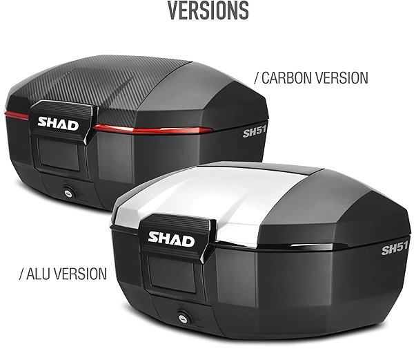 Motoros doboz SHAD motorkerékpár felső doboz SH51 alumínium ...