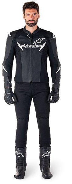 Motoros kabát Alpinestars FASTER 3 AIRFLOW, fekete/fehér, 2025, méret 54 ...