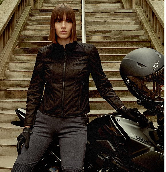 Motoros kabát Alpinestars STELLA ISLA WATER RESISTANT, női, fekete/fekete, 2025, S ...