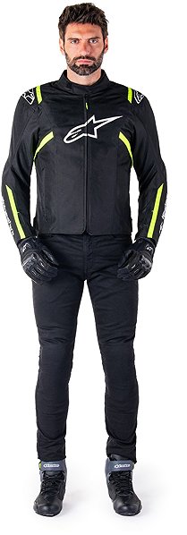 Motoros kabát Alpinestars T-SPS 2 WATERPROOF, fekete/fehér/fluo sárga, 2025, M ...