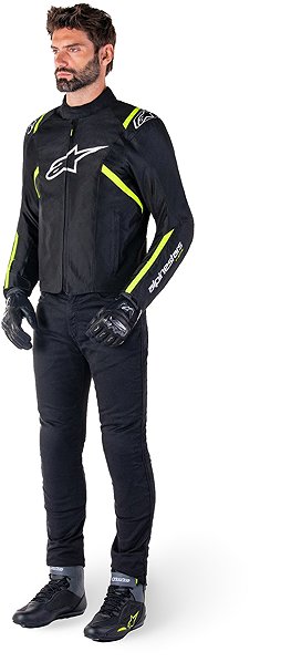 Motoros kabát Alpinestars T-SPS 2 WATERPROOF, fekete/fehér/fluo sárga, 2025, M ...