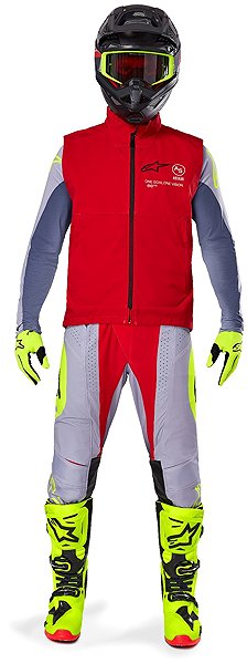 Motoros kabát Alpinestars TECHSTAR SOFTSHELL mellény, piros, 2025, M ...