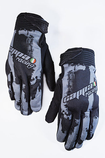Motoros kesztyű CAPPA RACING Clermont, fekete / szürke, 3XL ...