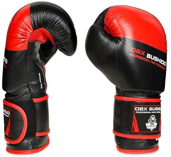 Boxing gloves DBX BUSHIDO B-2v4 size 12 oz red-black.