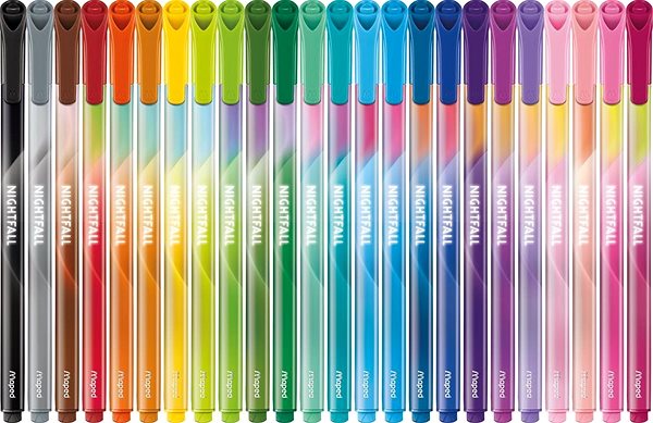 Filzstifte MAPED Color'Peps Nightfall Teens - 24 Farben Mermale/Technologie