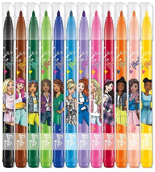 Filzstifte MAPED Barbie, 12 Farben ...