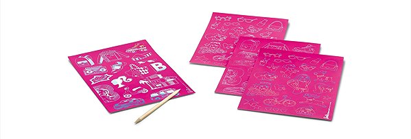 Kinder-Sticker MAPED Scratching Stickers Barbie ...