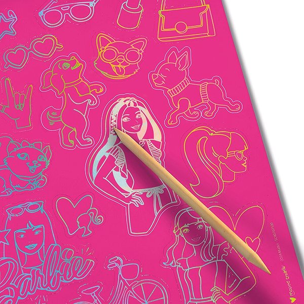 Kinder-Sticker MAPED Scratching Stickers Barbie ...