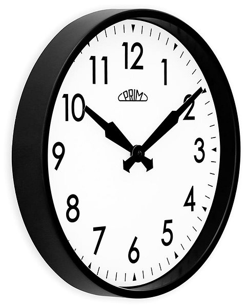 Wall Clock PRIM Oliver - black and white ...