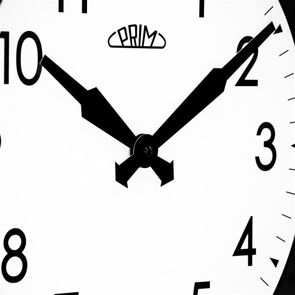 Wall Clock PRIM Oliver - black and white ...
