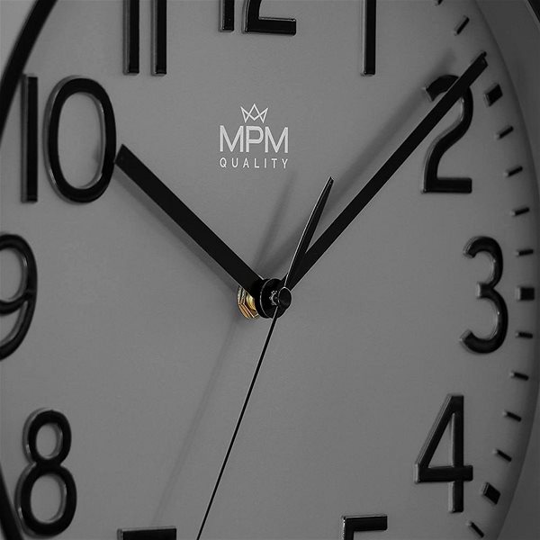 Wall Clock MPM Naxer - graphite grey ...