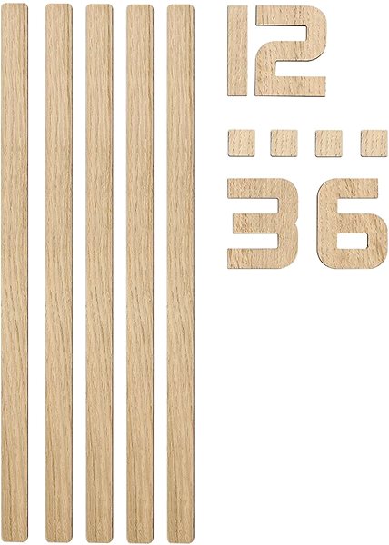 Wall Clock PRIM Completely Silent - super quiet, light brown ...