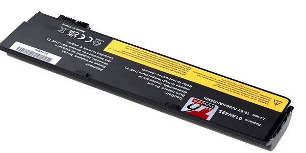 Batéria do notebooku T6 Power pre Lenovo ThinkPad T470, T570 série, 5 200 mAh, 58 Wh, 6 cell ...