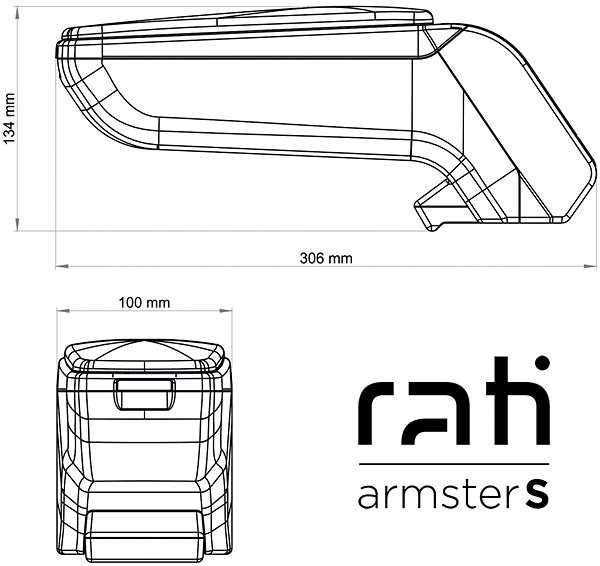 Lakťová opierka Rati Armster s adaptérom, VW Polo 9N, 2001 – 2009 ...