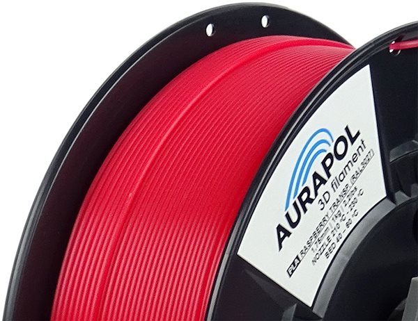 Filament AURAPOL PLA 3D, málna félig átlátszó ...