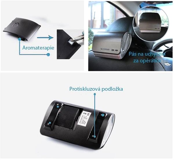 Čistička vzduchu UV-C čistička vzduchu do auta s HEPA filtrom CAR I BACK Vlastnosti/technológia
