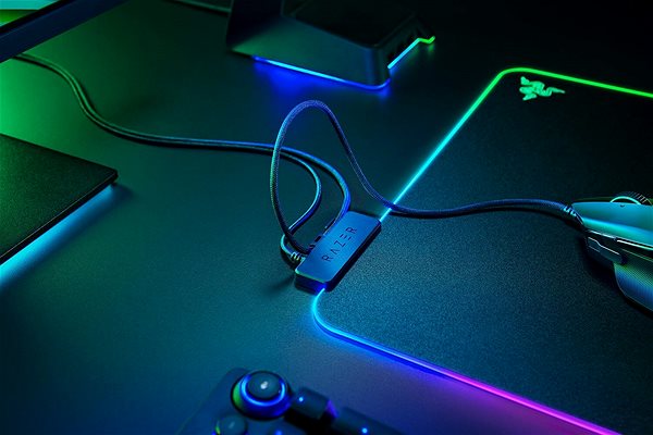 Herní podložka pod myš Razer Firefly V2 Možnosti připojení (porty)