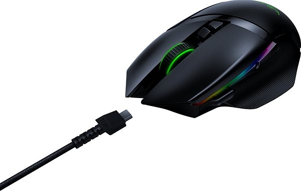 Gamer egér Razer Basilisk Ultimate + Mouse Dock Csatlakozási lehetőségek (portok)