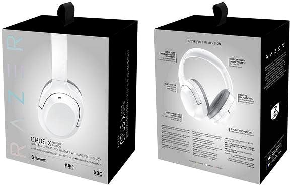 Vezeték nélküli fül-/fejhallgató Razer OPUS X - Mercury Csomagolás/doboz