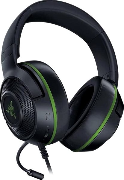 Gamer fejhallgató Razer Kraken X for Console - Xbox Green Hátoldal