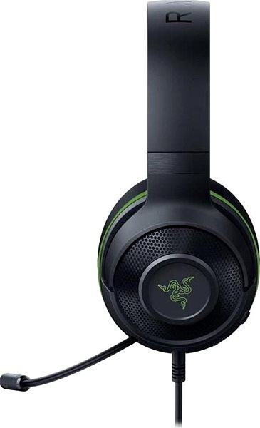 Herné slúchadlá Razer Kraken X for Console – Xbox Green Bočný pohľad