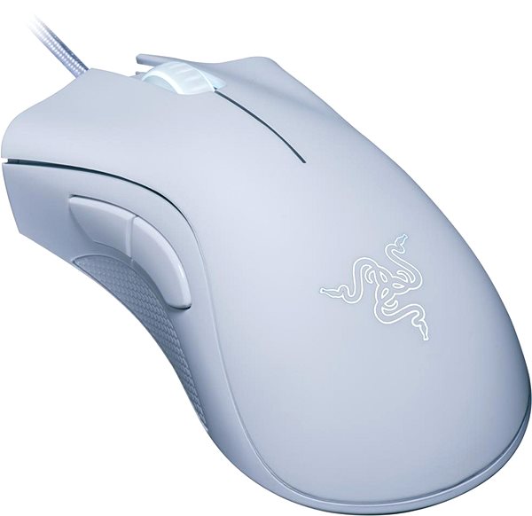 Gaming Mouse Razer DeathAdder Essential [2021] - White Ed. Lateral view