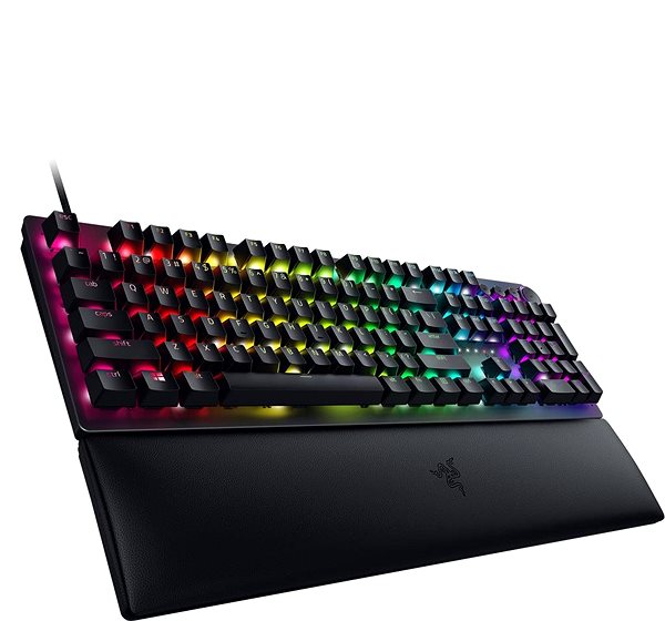 Gaming Keyboard Razer Huntsman V2 (Purple Switch) - US Lateral view