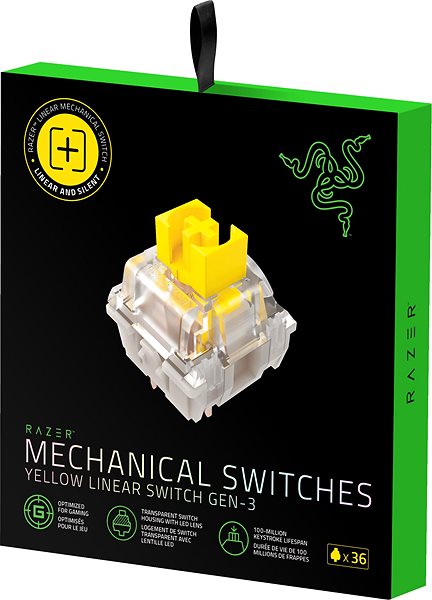 Mechanische Schalter Razer Mechanical Switches Pack - Yellow Linear Switch ...