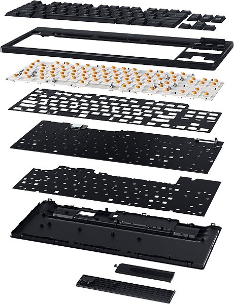 Gaming Keyboard Razer BlackWidow V4 Low-profile Tenkeyless HyperSpeed (Orange Switch) - US ...