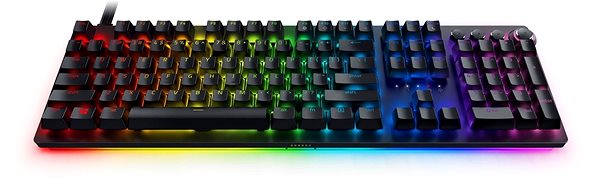 Gaming-Tastatur Razer Huntsman V2 Analog Gaming Keyboard Seitlicher Anblick