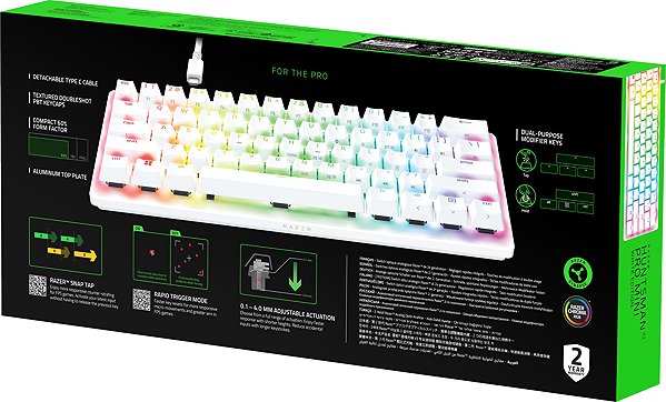 Gaming Keyboard Razer Huntsman V3 Pro Mini - White Edition - US ...