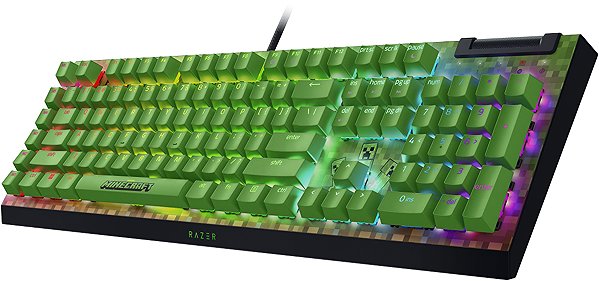 Gaming Keyboard Razer BlackWidow V4 X (Green Switch) - Minecraft Ed. - US ...
